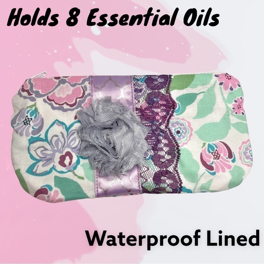 Essential Oil Waterproof White Pastel Floral Print